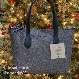 KATE SPADE JOELEY GLITTER SMALL SATCHEL